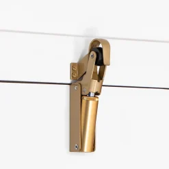 Frein de rétention force 60 N en aluminium anodisé or pour porte jusquà 40 KG