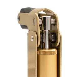 Frein de rétention force 80 N en aluminium anodisé or, pour porte jusquà 80 KG.