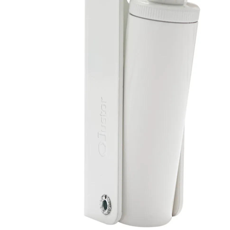 Frein de rétention force 60 N en aluminium anodisé blanc pour porte jusquà 40 KG