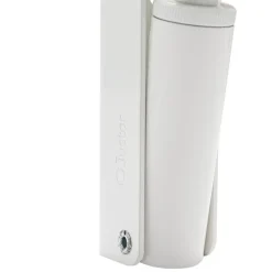 Frein de rétention Réglable force 1 a 30 N aluminium anodisé blanc pour porte jusquà 15 KG