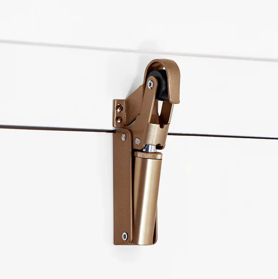 Frein de rétention Réglable force 30 a 60 N aluminium anodisé bronze pour porte jusquà 40 KG