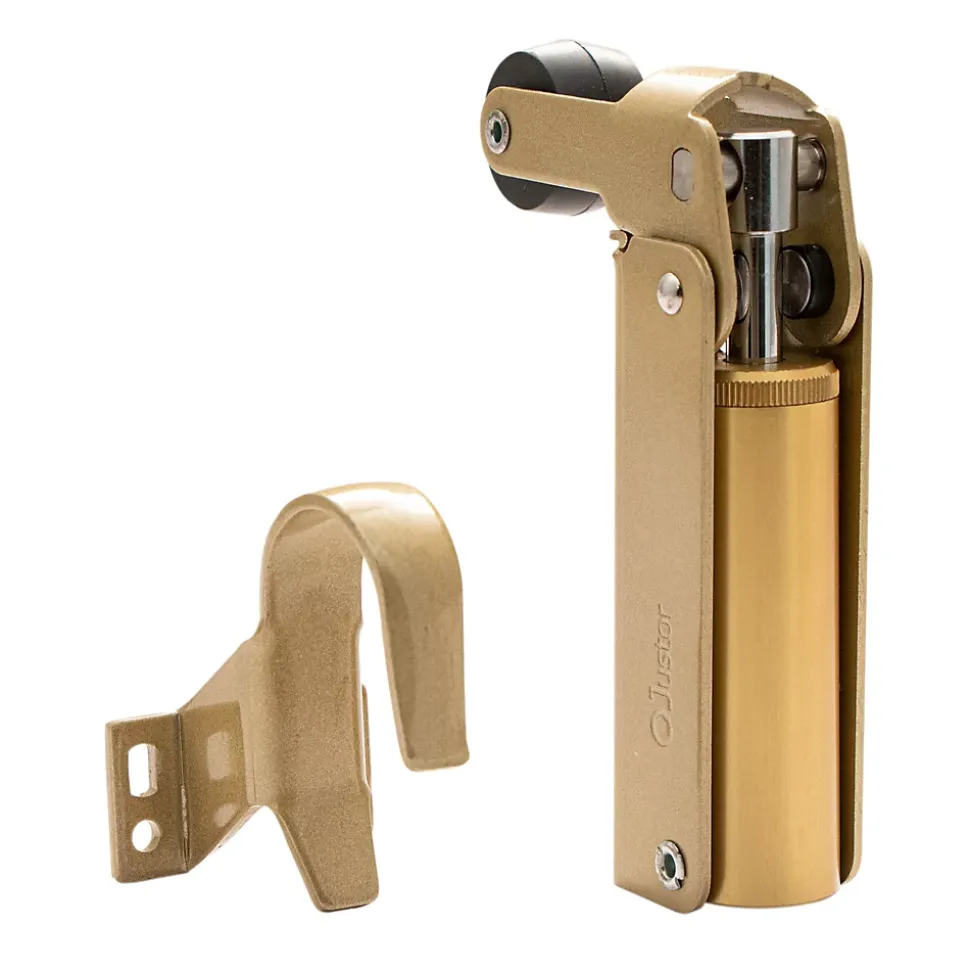 Frein de rétention Réglable force 30 a 60 N aluminium anodisé or pour porte jusquà 40 KG