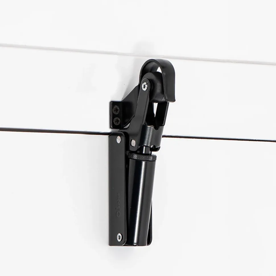 Frein de rétention Réglable force 60 a 80 N aluminium anodisé noir, pour porte jusquà 80 KG.