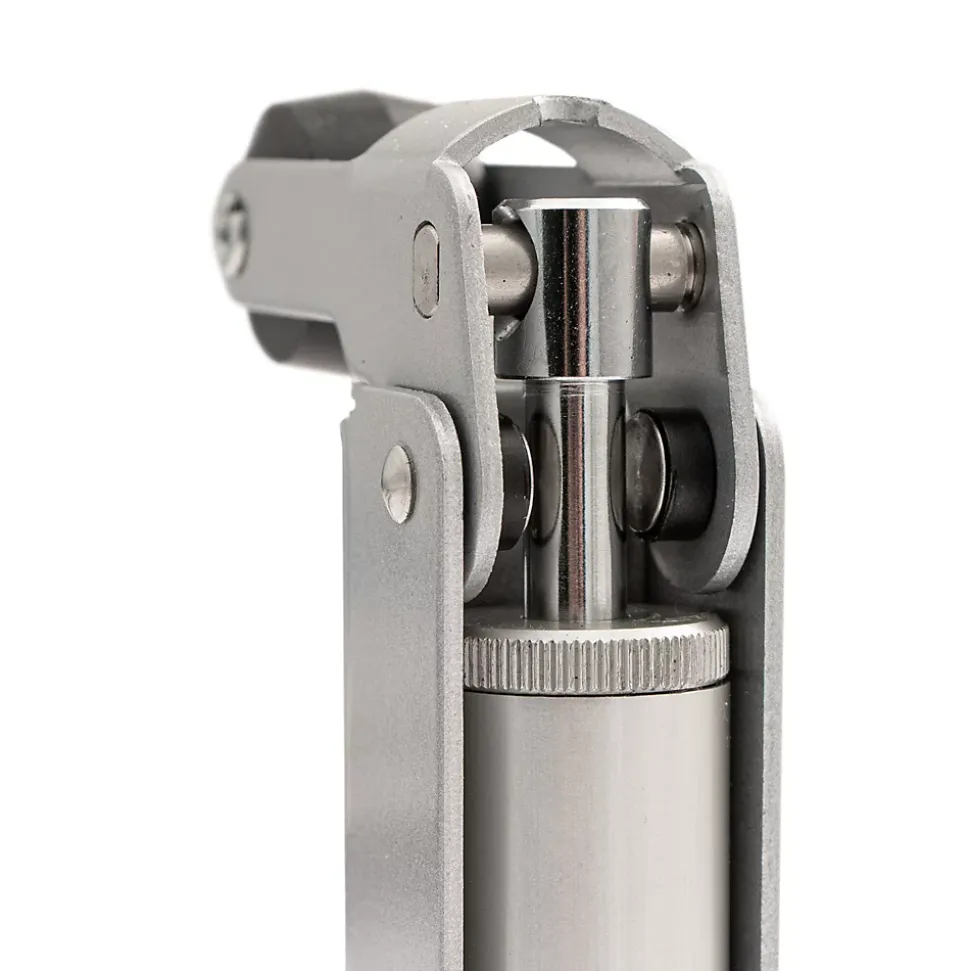 Frein de rétention Réglable force 60 a 80 N aluminium anodisé argent, pour porte jusquà 80 KG.