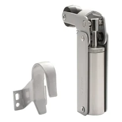 Frein de rétention Réglable force 60 a 80 N aluminium anodisé argent, pour porte jusquà 80 KG.