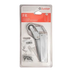 Frein de rétention Réglable force 60 a 80 N aluminium anodisé argent, pour porte jusquà 80 KG.