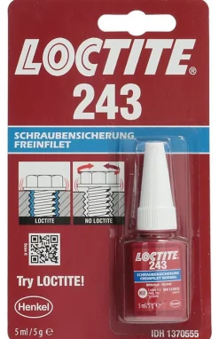 Frein filet Loctite 243 flacon 5ml pour métal