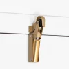 Frein rétention Réglable force 80 a 115 N, aluminium anodisé or, pour porte jusquà 100 KG.