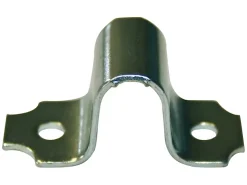 Gache pour pêne rond à visser ø16 mm - acier zingué blanc