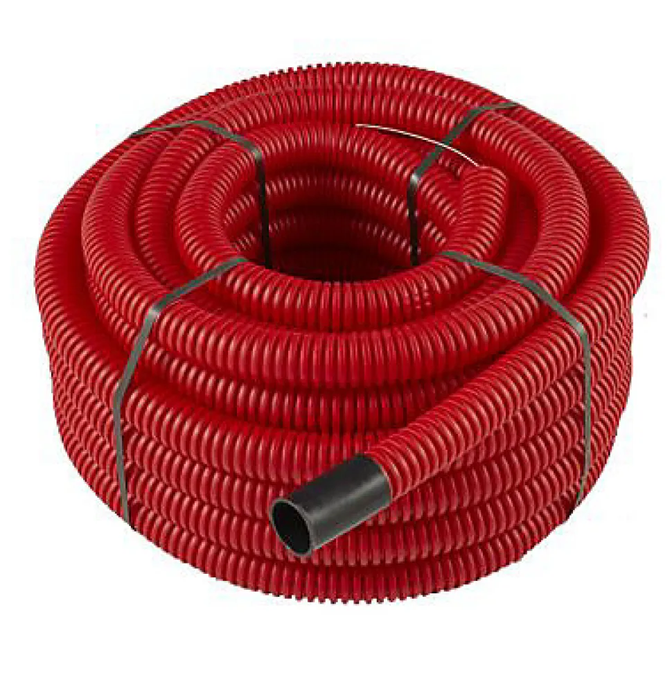 Gaine pour réseaux enterrés rouge Ø 40 mm x 25 m Fitt