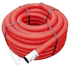 Gaine pour réseaux enterrés rouge Ø 90 mm x 15 m Fitt
