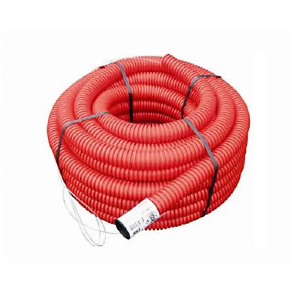 Gaine pour réseaux enterrés rouge Ø 63 mm x 25 m Fitt
