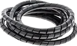 Gaine range-câbles en spirale Diall noir ø 9 à 80 mm x 2,5 m