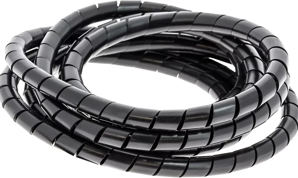 Gaine range-câbles en spirale Diall noir ø 9 à 80 mm x 2,5 m