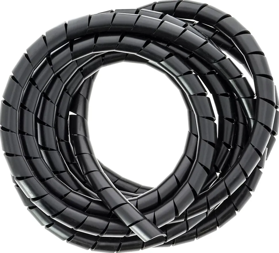 Gaine range-câbles en spirale Diall noir ø 9 à 80 mm x 2,5 m