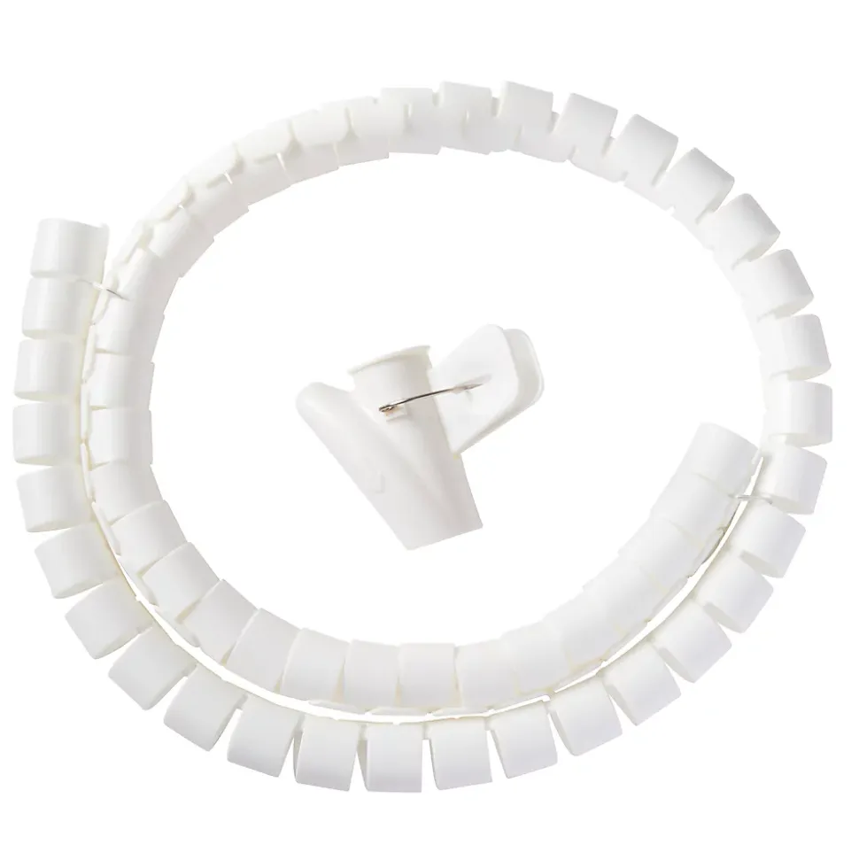 Gaine range-câbles en spirale Diall blanc ø25 mm x 1,1m