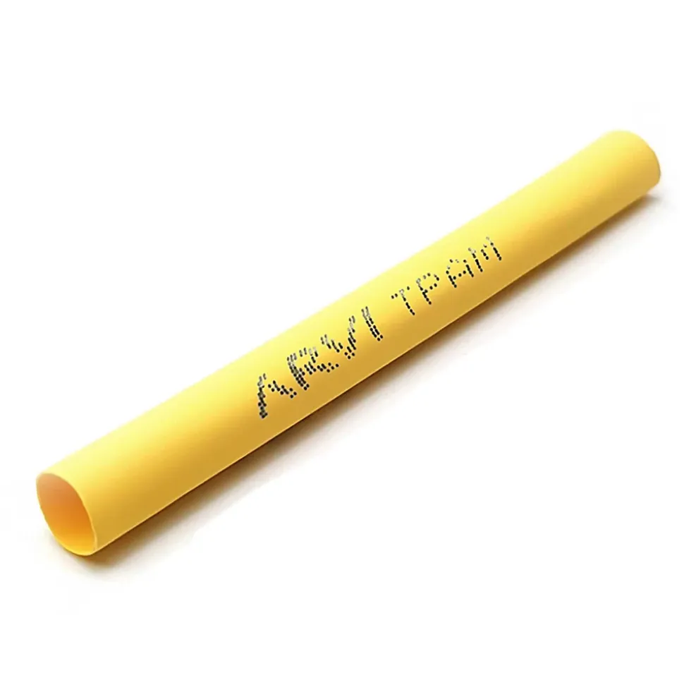 Gaine Thermorétractable - 40/20mm - Jaune - Longueur 1m - Restreint 2:1 - Paroi Fine - Arvi Tpam-40.0-am