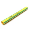 Gaine Thermorétractable - 30/15mm - Vert/jaune - Longueur 1m - Restreint 2:1 - Paroi Fine - Arvi Tpam-30.0-v/a