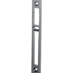 Gâche centrale aluminium largeur 22mm épaisseur 6mm anodisé argent - STREMLER - 2839.10.2