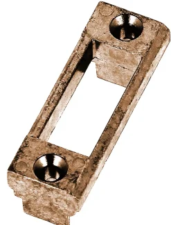 Gâche pêne demi-tour PVC marron - FERCO - E-11807-12-0-1