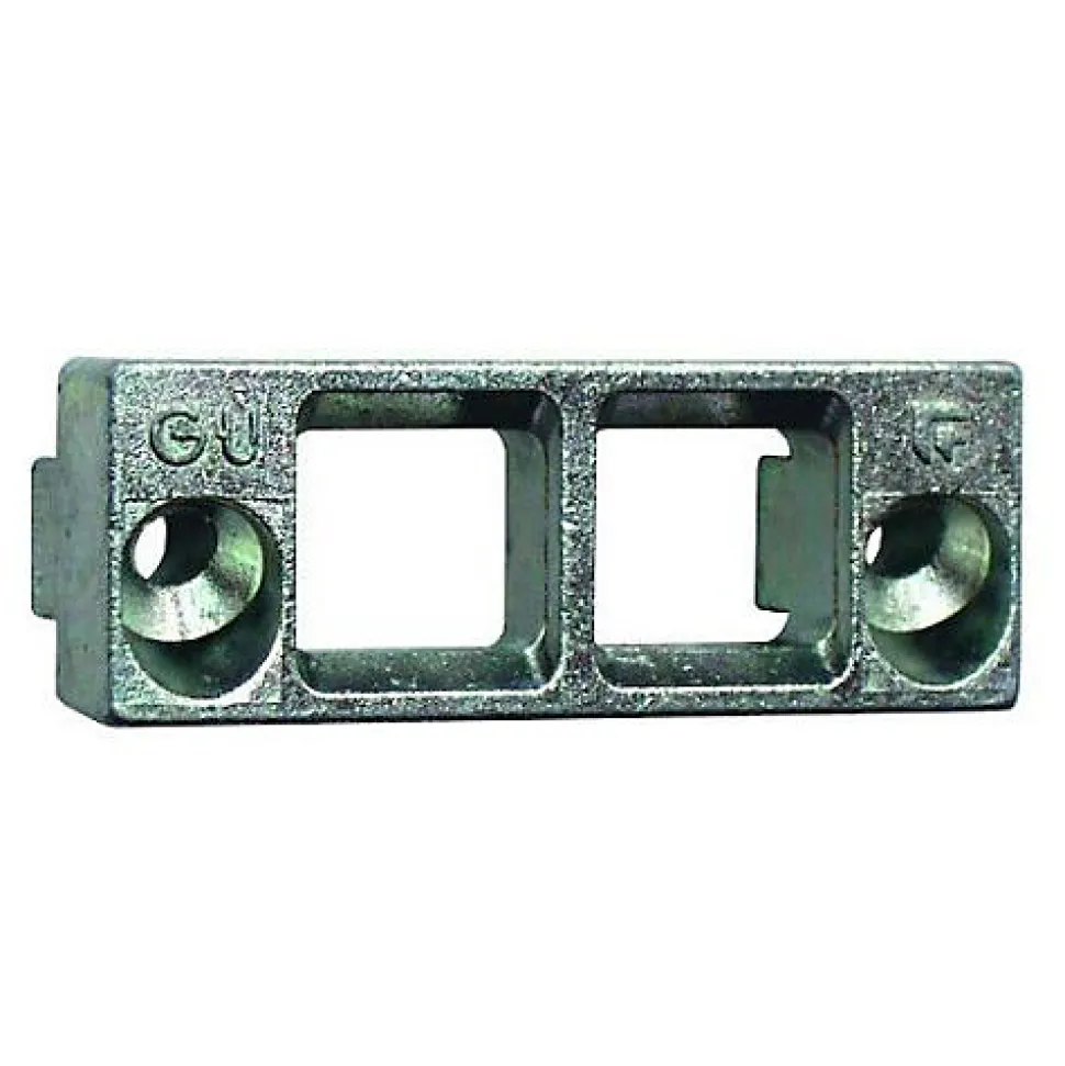 Gâche triangle double jeu de 12 mm rainure 7/8x4mm - FERCO - E-16678-01-0-1