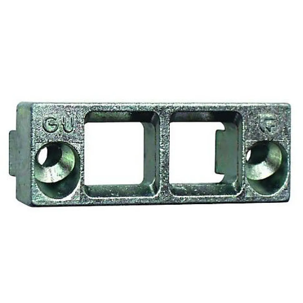 Gâche triangle double jeu de 12 mm rainure 7/8x4mm - FERCO - E-16678-01-0-1