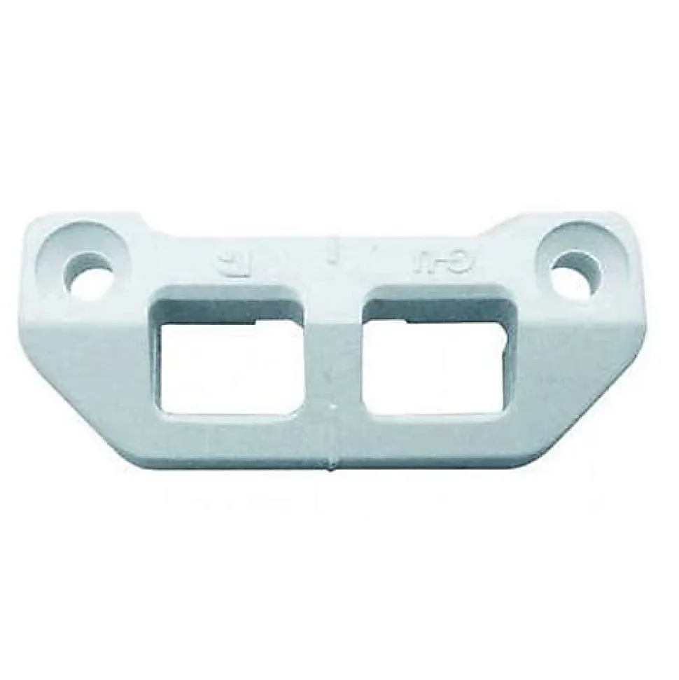 Gâche tringle double nylon blanc PVC - FERCO - E-18939-00-0-7