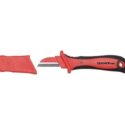 Gedore RED 3301415 R93220028 Couteau à dénuder isolé VDE 1000 V, lame 50 mm, longueur 185 mm