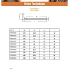 Gond Métaux M5X50 Acier zingué - 10 pièces