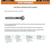 Goujon Ancrage R-XPT M8X60 Acier zingué - 30 pièces