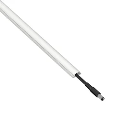 Goulotte décorative demi-ronde blanche auto-adhésive D-Line 16 x 8 mm, 1 m