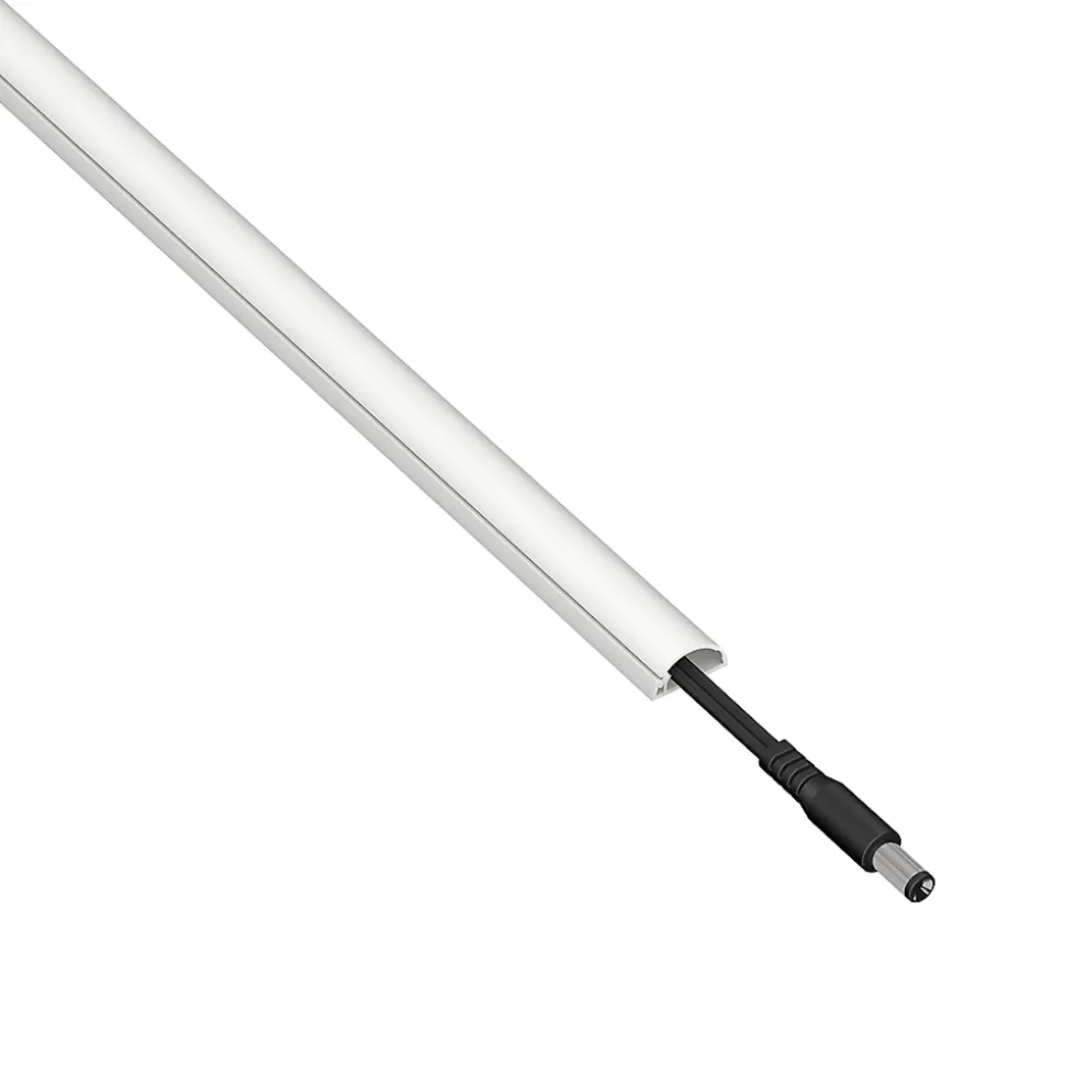 Goulotte décorative demi-ronde blanche auto-adhésive D-Line 16 x 8 mm, 1 m
