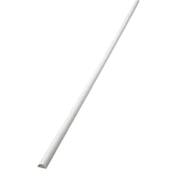 Goulotte décorative demi-ronde blanche auto-adhésive D-Line 16 x 8 mm, 1 m