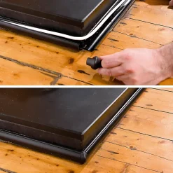 Goulotte décorative demi-ronde noire auto-adhésive D-Line 30 x 15 mm, 1 m