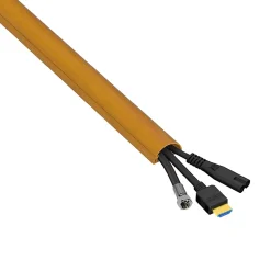 Goulotte décorative demi-ronde effet chêne auto-adhésive D-Line 30x15mm, 2m