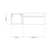 Goulotte électrique PVC autoadhésive 40x25 mm 2 m blanche EDO