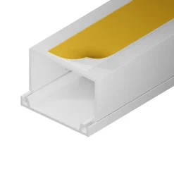 Goulotte électrique PVC autoadhésive 60x40 mm 2 m blanche EDO