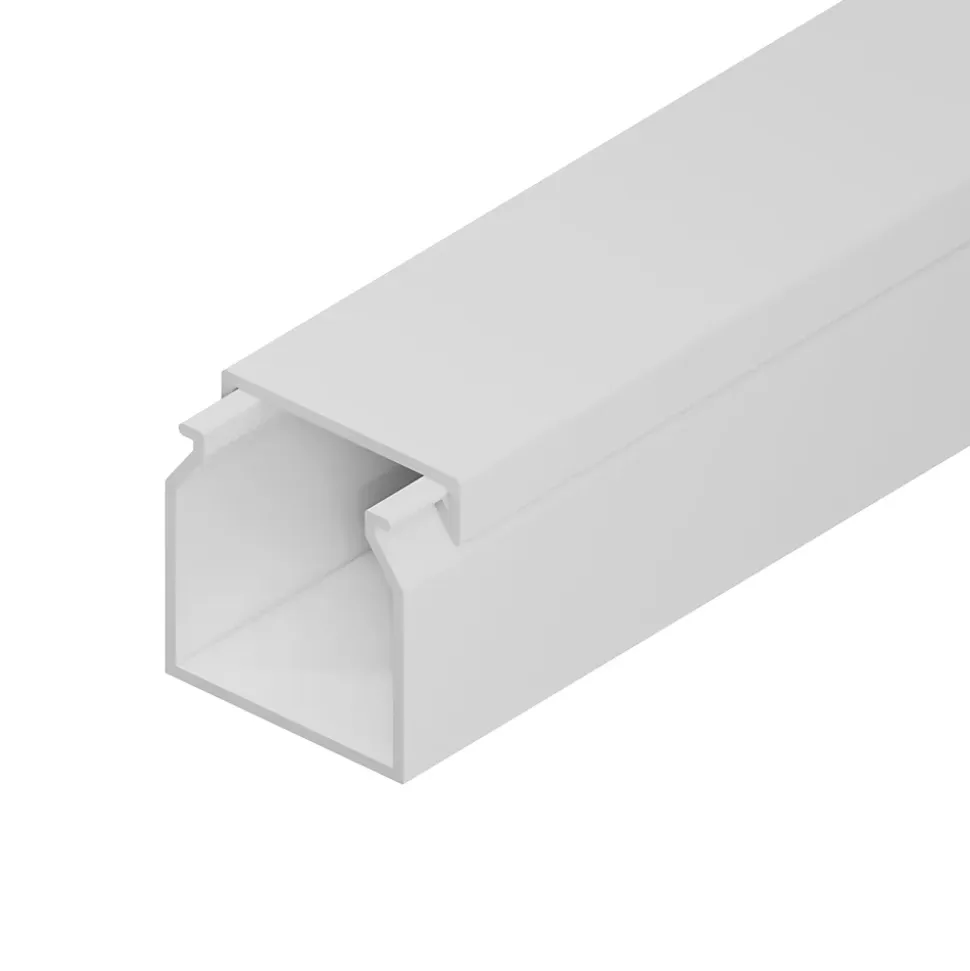 Goulotte électrique PVC 25x25 mm 2 m blanche EDO