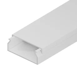 Goulotte électrique PVC 40x16 mm 2 m blanche EDO