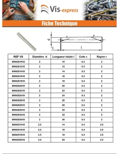 Goupille Conique 6X40 Inox A1 - 1 pièce