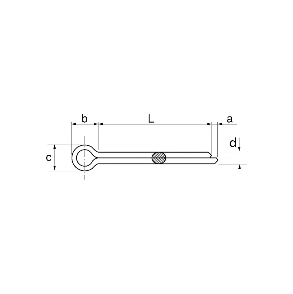 Goupille fendue A4 DIN 94 2x18 boîte de 100 ACTON 647012X18