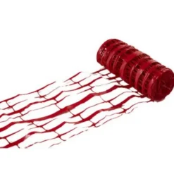 Grillage avertisseur Fitt en PVC coloris rouge L.25 m x l.30 cm Fitt