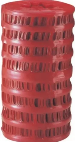 Grillage avertisseur Fitt en PVC coloris rouge L.25 m x l.30 cm Fitt