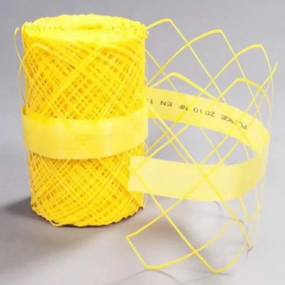 Grillage avertisseurs jaune, L.25 x l.0,3 m