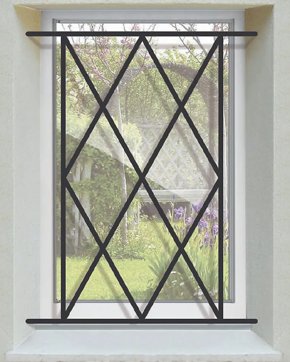 Grille de Defense Aquitaine pour Fenetre H 65 cm x L 60 cm (côte tableau)