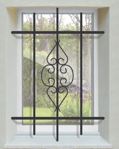 Grille de Defense Byzance pour Fenetre H 135 cm x L 100 cm (côte tableau)