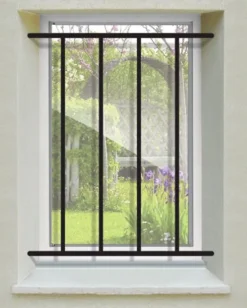 Grille de Defense Droite pour Fenetre H 135 cm x L 160 cm (côte tableau)