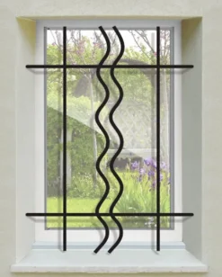 Grille de Defense Duo pour Fenetre H 75 cm x L 120 cm (côte tableau)