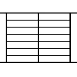 Grille de Defense Lagune pour Fenetre H 105 cm x L 100 cm (côte tableau)