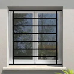 Grille de Defense Lagune pour Fenetre H 105 cm x L 100 cm (côte tableau)